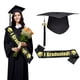 thumbnail image 1 of CaiYueKe Graduation Headband and Shoulder Straps for Congrats Grad Party Supplies Bachelor Cap Headband with Doctoral Hat Black Sash Satin Tassels Tiaras for Graduation Party Dress up Favor Photo, 1 of 5