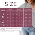 thumbnail image 5 of Camisa AISEW a rayas para mujer, manga larga, con botones, azul, 5 of 5