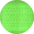 thumbnail image 1 of Ahgly Company Indoor Round Oriental Green Traditional Area Rugs, 3' Round, 1 of 4