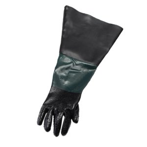 S SERENABLE 60cm Gants de travail gauche pour blast Cabinet Gants industriels Gants longs Double Imprégnation Caoutchouc