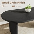thumbnail image 2 of Oval Dining Table for 6-8 People, Long Large Kitchen Table with Thick Sturdy Wooden Base, Farmhouse Dining Room Table for for Kitchen, Living Room, Office, 2 of 6