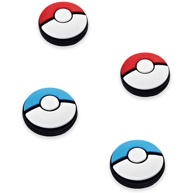 Joy Con Thumb Grip Set Joystick Cap Compatible with Nintendo Switch,Silicone Analog Stick Cap for Switch Lite Joy-Con Controller – Red+Blue,2 Pairs