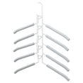 thumbnail image 1 of Foldable Multi-Layer Metal Clothes Hanger Space-Saving Closet Organizer for Travel Dorm, 1 of 7