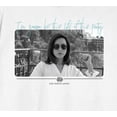thumbnail image 7 of White Lotus Harper Miller I'm Gonna Be The Life Of The Party Crew Neck Short Sleeve White Adult T-shirt-XS, 7 of 7