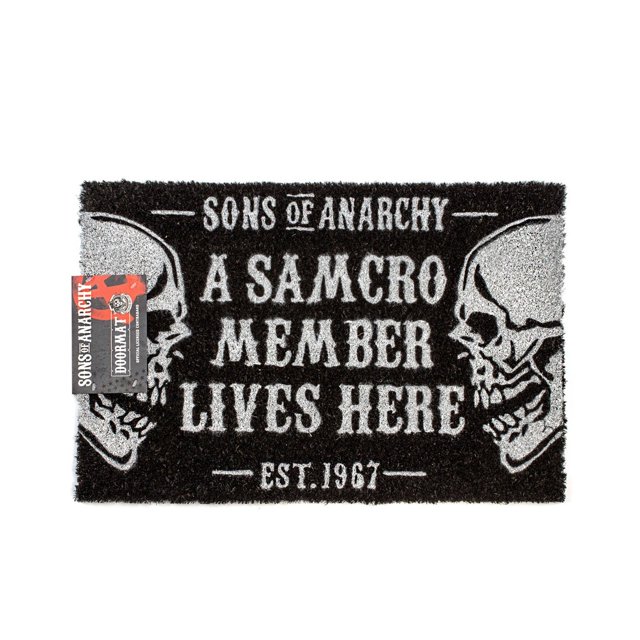 Sons Of Anarchy - Felpudo (Negro/Blanco)