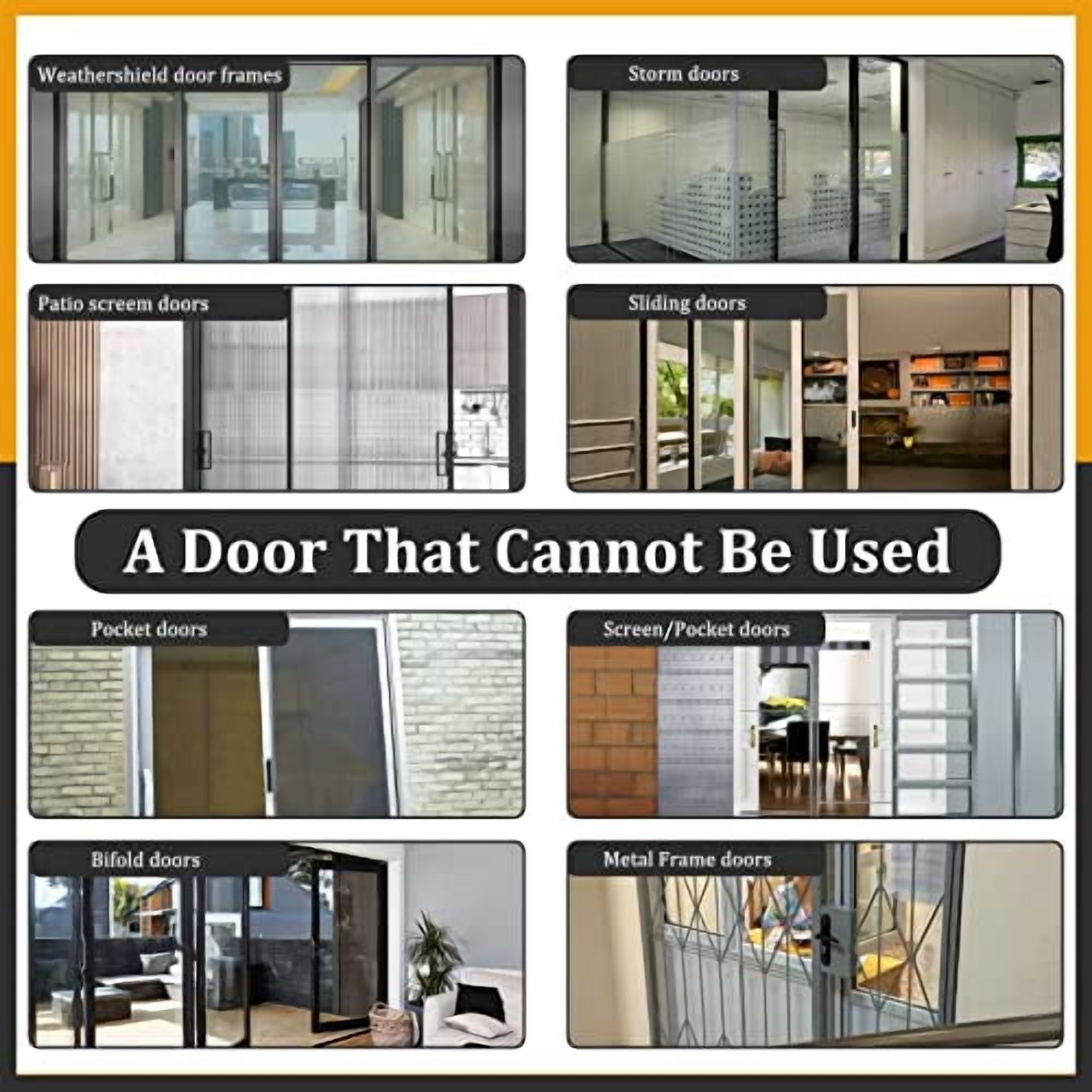 Child Safety Door Top Lock,  Top Door Locks for Kids Safety Made of Durable Metal, Adjustable Child Locks for Door, Door lock kid proof for Childproofing Interior-Exterior Doors