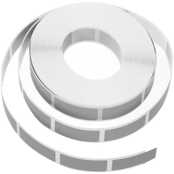 WEUVEB 1 Roll Scratch Off Stickers Silver Grey 8x3.1in for Holiday and Bakeries Family and Friends