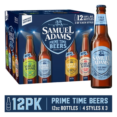 Samuel Adams Seasonal Variety Craft Beer, 12 pack, 12 fl. oz. Bottles, 4.5%-6.2% ABV