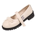 thumbnail image 2 of Samdudou Mary Janes Shoes for Women Closed Toe Round Front Sweet Bowknot Decor Adjustable Buckle Strap Chunky Sole Preppy Style Casual School Walking Everyday Footwear, 2 of 9