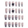 thumbnail image 1 of Uñas postizas cuadradas para uñas postizas francesas de cobertura completa para mujeres y niñas, 1 of 5