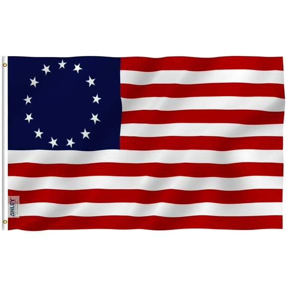 ANLEY Fly Breeze 3x5 Foot Betsy Ross Flag - United States Flags Polyester