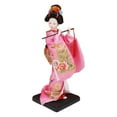 thumbnail image 2 of Muñeca geisha japonesa étnica, figura coleccionable, adorno de 23 cm, estatua artesanal de mujer, muñeca kimono para mesa, estante, regalo para niños Estilo E, 2 of 8