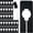 Black, variant on 30 PCS Rectangular White Plastic Closet Dividers with a Bonus Marker Sorting Clothing, Size 2” x 5.4’’