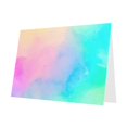 Colorful Pastel Drawing Paper Rainbow Birthday Cards Blank Cards