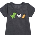 thumbnail image 2 of Instant Message - Dinosaur - T-Rex + Chicken = Dinosaur Nugget - Toddler & Youth Girls Fleece Dress, 2 of 5
