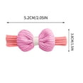 thumbnail image 5 of TOPRenddon 6Pcs Bow Hair Ties for Girls Flower Hair Tie Baby Toddler Hair Bands Colorful Ponytail Holders for Kids Small Hair Elastics Hair Scrunchie Soft Cute Hair Ties No Damage Hair Accessories, 5 of 7