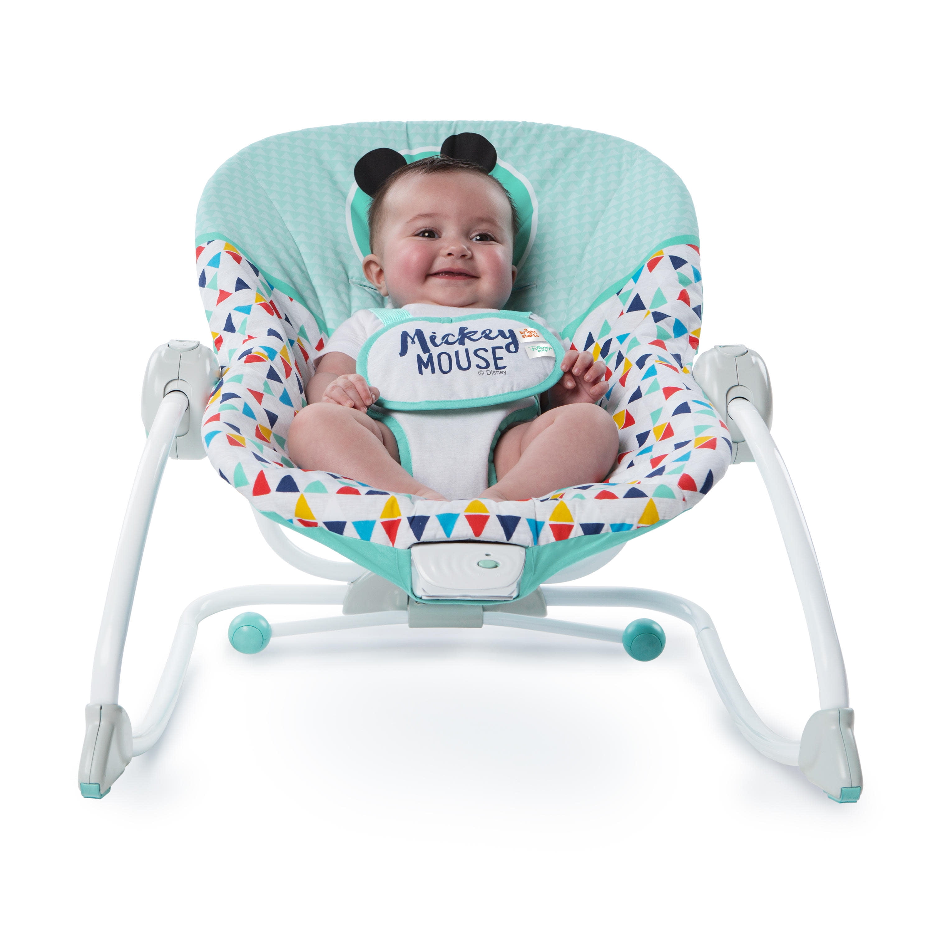 Bright Starts Disney Baby Mickey Mouse Infant to Toddler Rocker Seat Happy Triangles Walmart