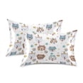 thumbnail image 3 of Ryvnso Satin Pillowcase Hand Drawn Cute Dog Pillow Cases Standard Size 26x20in, 3 of 6
