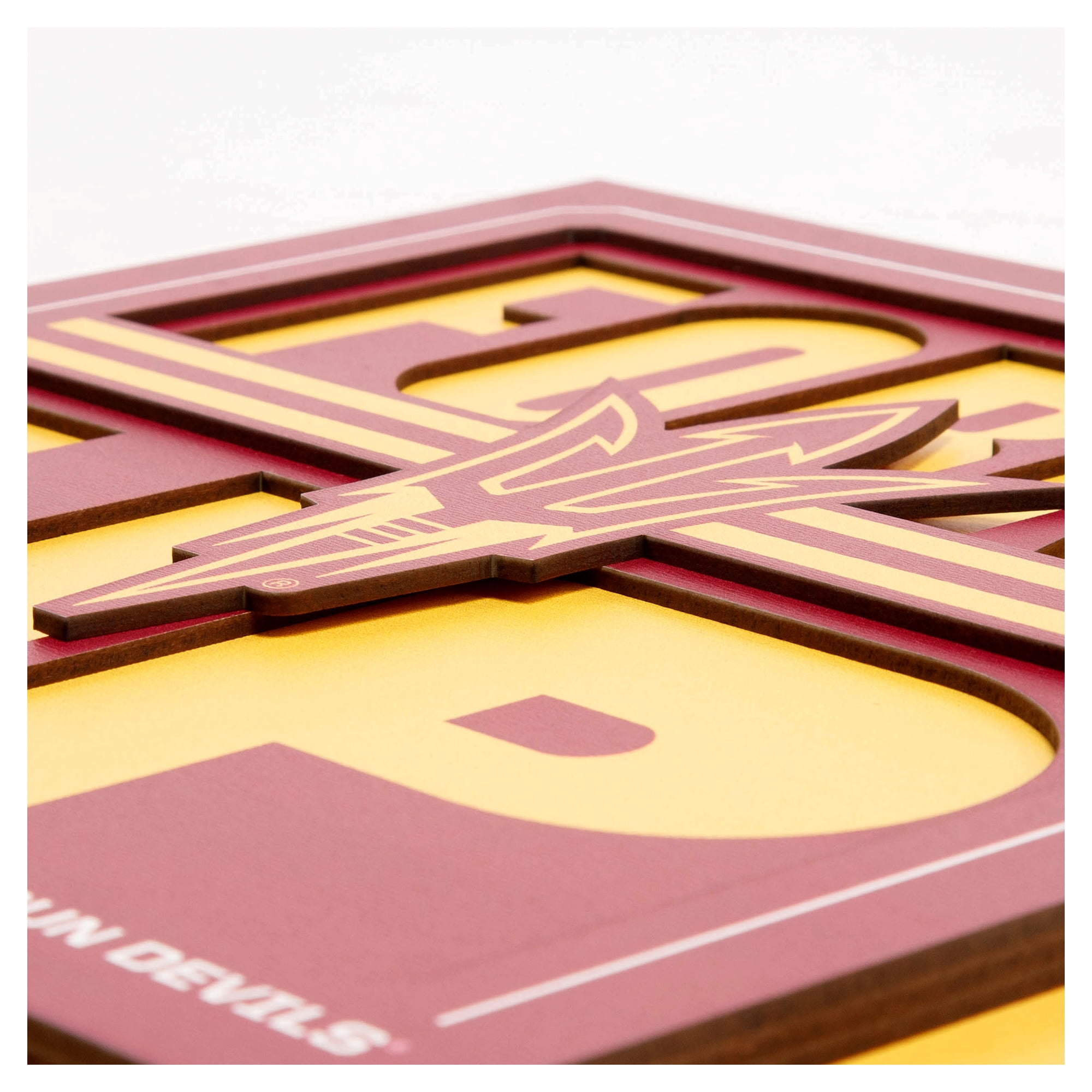 IDNA Arizona State Sun Devils 12" x 12" Slogan Series 3D Wall Art