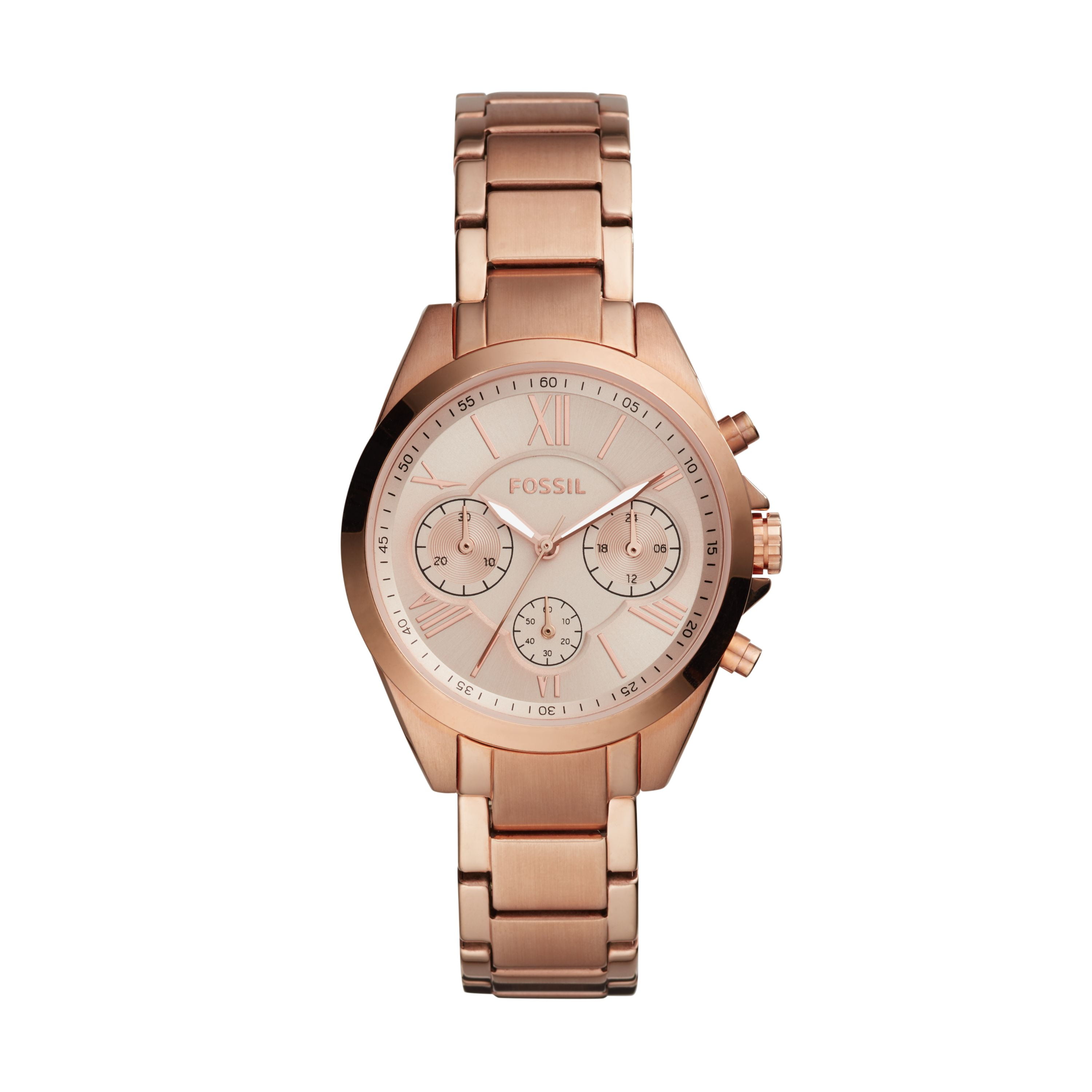 Fossil Outlet Women's Modern Courier Midsize Chronograph, Rose Gold ...