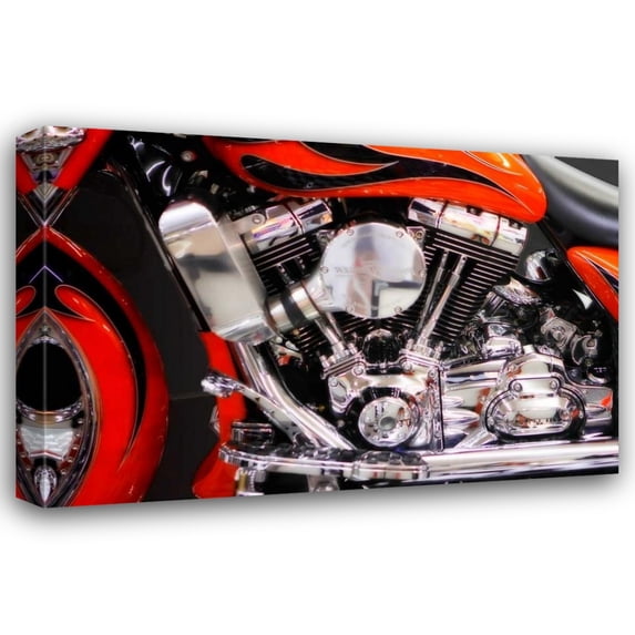 Alan Hausenflock 40x28 Gallery Wrapped Canvas Wall Art Titled - Twin Power I