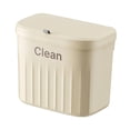 thumbnail image 1 of Lipstore Kitchen Compost Bin Trash Bin Waterproof Rubbish Container Hanging Small Trash Cream Color S, 1 of 8
