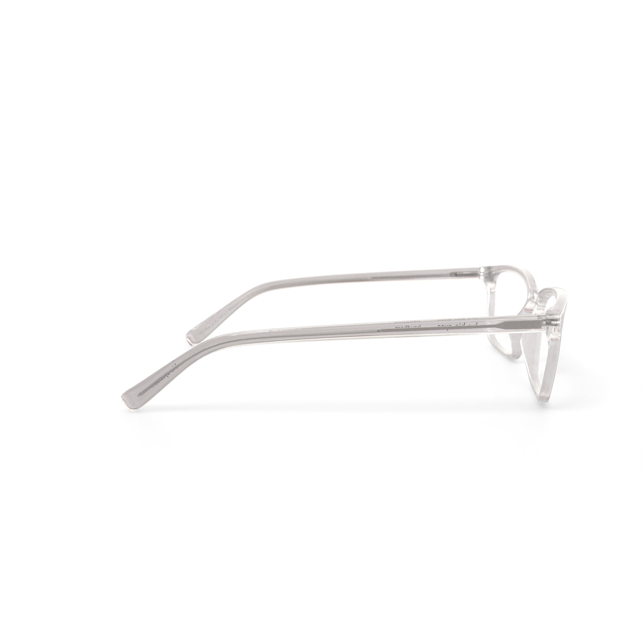 Bio Eyes Men's BE118 Hawthorn Square Prescription Eyeglasses with Case, Crystal