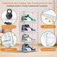 thumbnail image 3 of 12 Pcs Zapatera Organizador, Organizador de Zapatos de Plástico Rígido 34.5x27x19cm,Organizadores de Zapatos con Puerta Magnética Transparente,Ahorro de Espacio,para Zapatillas de Caña Alta, 3 of 7