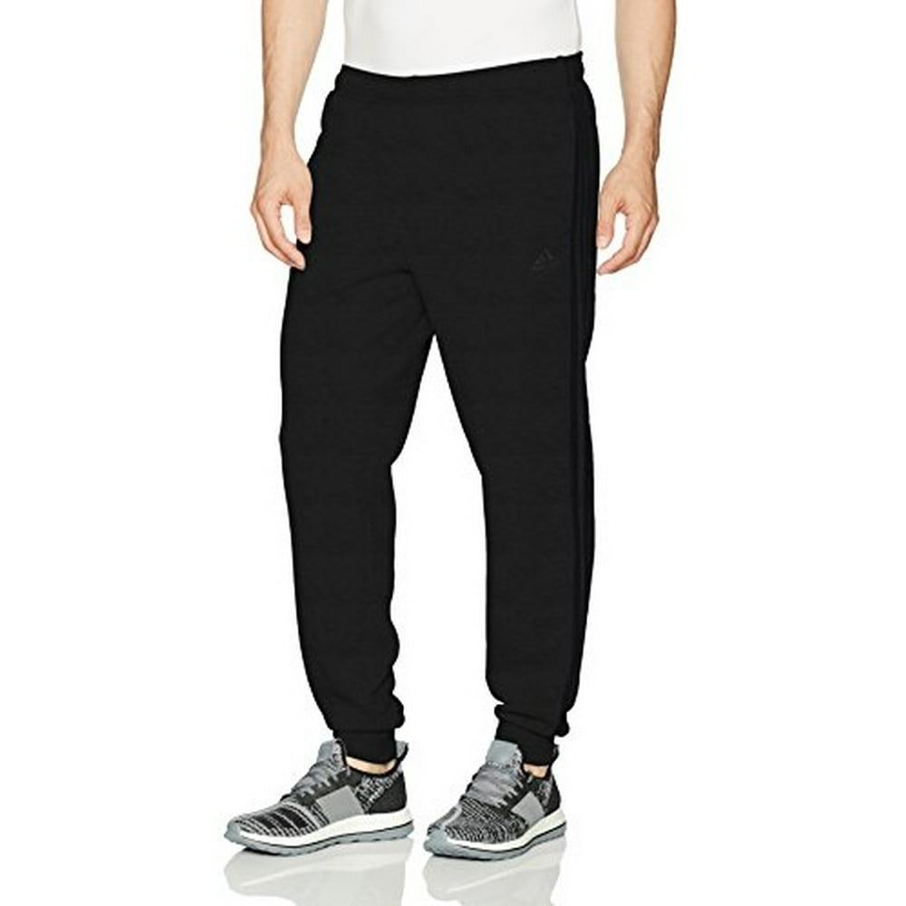 Adidas - Adidas Men's Essential Fleece 3-Stripe Jogger Pants (Black ...