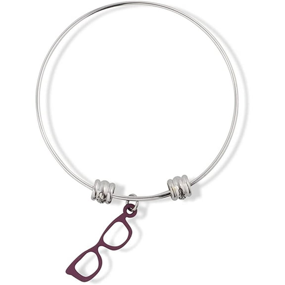 Eye Glasses Frame Fancy Charm Bangle