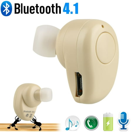 - Wireless Bluetooth Mini Earbud, Wireless Sport Earbuds With USB Charger, V4.1 EDR Invisible Single Sport Headphone Built-in Mic Stereo Earphone for iPhone Samsung Android Smartphone(One Pcs)