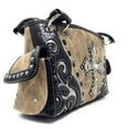 thumbnail image 4 of Laser Cut Premium Rhinestone Cross Western Embroidered Handbag With Matching Wallet in 6 Color, 4 of 6