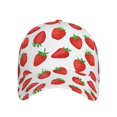 thumbnail image 2 of Balery Baseball Cap Adjustable Size for Running Workouts and Outdoor Activities All Seasons Dad Hat(Strawberries), 2 of 9