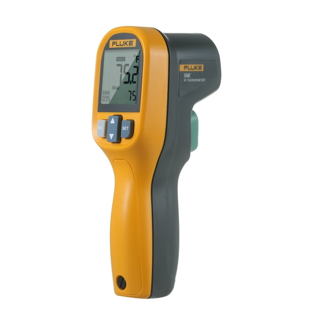 Termómetro Infrarrojo FLUKE 59E para Medición Industrial, Rango -30°C a 350°C, Sin Batería Incluida
