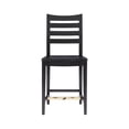 thumbnail image 6 of Linon Home Decor CS283BLK02ASU 39.5 x 18.50 x 20.5 in. Flynn Black Counter Stool - Set of 2, 6 of 7