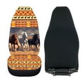 thumbnail image 4 of ZIATUBLE Aztec Tribal Horse Car Front Seat Covers Soft Car Seat Covers Front Seats Only 2 Packs Universal for Cars SUV Trucks Stylish Driver Seat Covers Auto Interior Accessory for Women, 4 of 7