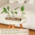 thumbnail image 2 of Plant Propagation Station, Plants Terrarium with Wooden Stand 5 Bulb Houseplants Glass Vase for Hydroponic Plants Gift for Plant Lovers Home Office Decor, 2 of 10