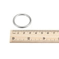 thumbnail image 4 of Unique Bargains Anneau Rond en Acier Inoxydable 316 25mm ID 3mm Épais Lot de 6, 4 of 5