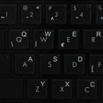 thumbnail image 1 of Croatian/Slovenian Keyboard Labels Layout ON Transparent Background with Blue, Orange, RED, White OR Yellow Lettering (14X14) (White), 1 of 4