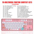 thumbnail image 4 of Keyboard,White Modes Cable Dual-color Modes Cable 87-key Switches Durability Compatibility Keycaps Durability Dual-color Keycaps Modes 87-key Keycaps L600 Portable White Switches 87-key Portable, 4 of 7