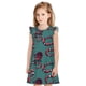 thumbnail image 1 of Fotbe Snake And Rose Vestido de Dormir para Niñas de 3 a 10 Años, Mangas Cortas, Estilo Princesa, Pijama Camisón con Mangas Voladas-XX-Large, 1 of 6