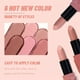 thumbnail image 4 of USHAS 6 colores mate terciopelo desnudo lápiz labial de larga duración impermeable lápiz labial hidratante marrón rosa maquillaje de labios, 4 of 5