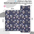 thumbnail image 5 of Pioneer Flower Floral Print Pattern Toddler Nap Mat for Teens Preschool Daycare, Teens Sleeping Mat Bag, Toddler Sleeping Bag with Pillow, 5 of 6