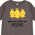 thumbnail image 4 of Inktastic Chillin' With my Peeps Boys or Girls Long Sleeve Toddler T-Shirt, 4 of 5