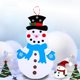 thumbnail image 3 of Fiudx Colgante de Muñeco de Nieve Diy, Kit de Manualidades de Fieltro, Kit de Adornos Navideños, Copo de Nieve, Gorro, Bufanda, Acebo, Decoración para Fiestas, Decoración de Pared para El Hogar, Cele, 3 of 7