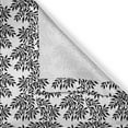 thumbnail image 6 of Ambesonne Black and White Valance & Curtain, Foliate Theme, 55"x45", Black White, 6 of 6