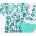 thumbnail image 6 of Pimfylm Tankini Set Teen Girl's Bikini Sets Bathing Suit with Cover Up Skirt 3PCS Green,Size for 11-12 Years, 6 of 7