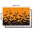 thumbnail image 6 of Halloween Bat Silhouette Pattern Summer Placemats Table Placemats Set Of 4-Linen Kitchen Washable Placemats Table Mats 11.8"x17.7" Non-Slip Heat Resistant, 6 of 6