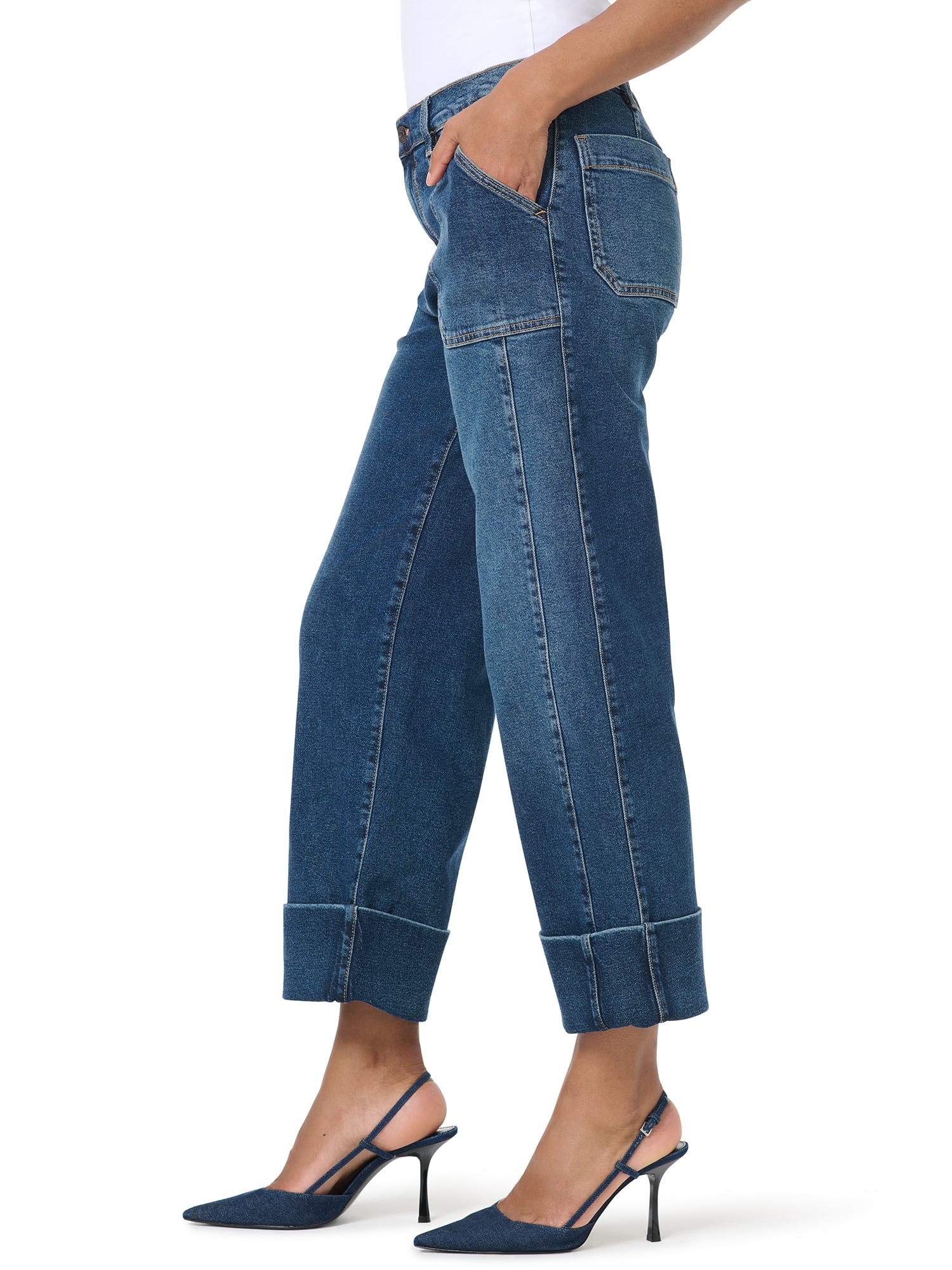 Gloria Vanderbilt Swan Series Women's Patch Pocket with cuff , Sizes 2-18