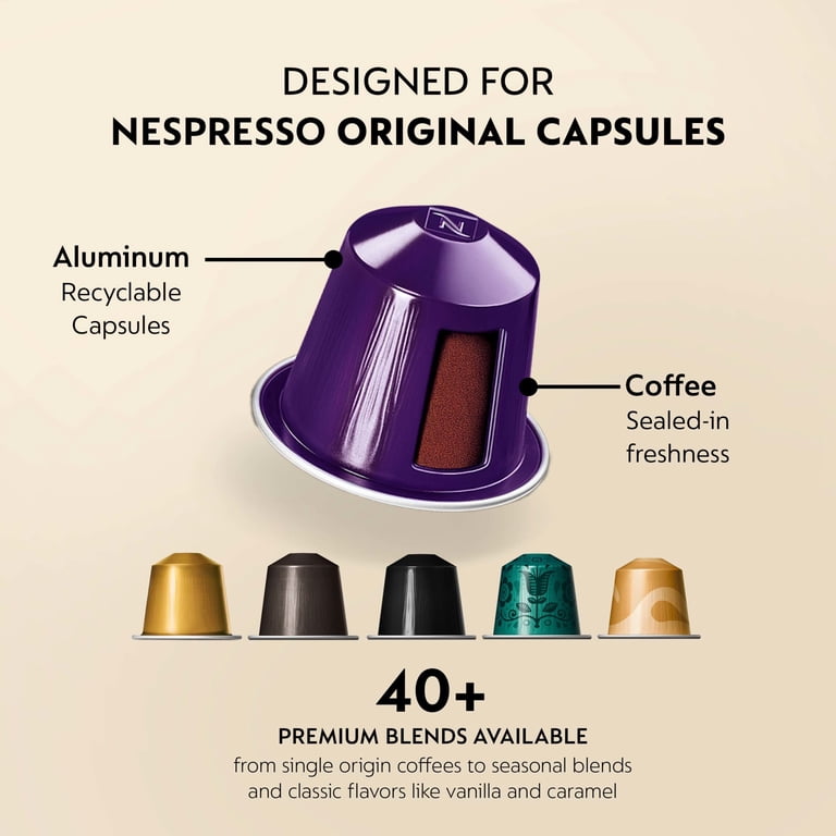 Nespresso Capsules Original, Arpeggio, Dark Roast Espresso, 50